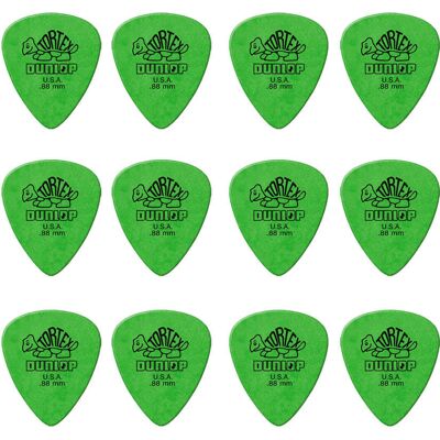 Dunlop Tortex Standard 0,88 mm plektre (12 stk.) Dunlop Tortex Standard 0,88 mm plektre (12 stk.)