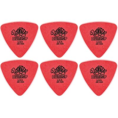 Dunlop Tortex Triangle 0,50 mm plektre (6 stk.) Dunlop Tortex Triangle 0,50 mm plektre (6 stk.)