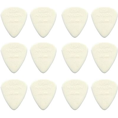 Dunlop Nylon Standard 0,46 mm plektre (12 stk.) Dunlop Nylon Standard 0,46 mm plektre (12 stk.)