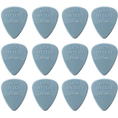 Dunlop Nylon Standard 0,88 mm plektre (12 stk.) Dunlop Nylon Standard 0,88 mm plektre (12 stk.)
