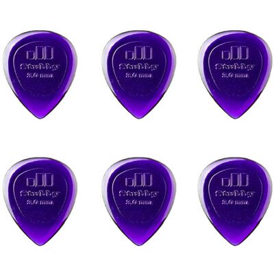 Dunlop Stubby Jazz 3,0 mm plektre (6 stk.) Dunlop Stubby Jazz 3,0 mm plektre (6 stk.)