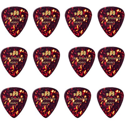 Dunlop Shell Classics Heavy plektre (12 stk.) Dunlop Shell Classics Heavy plektre (12 stk.)