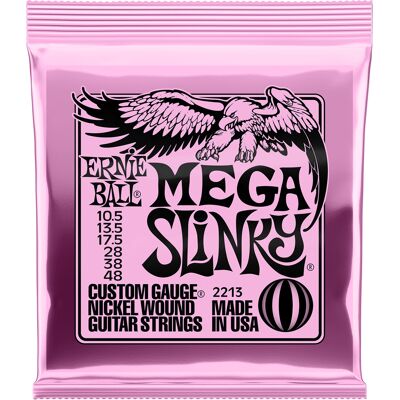 Ernie Ball 2213 Mega Slinky el-guitar-strenge, 0105-048 Ernie Ball 2213 Mega Slinky el-guitar-strenge, 0105-048