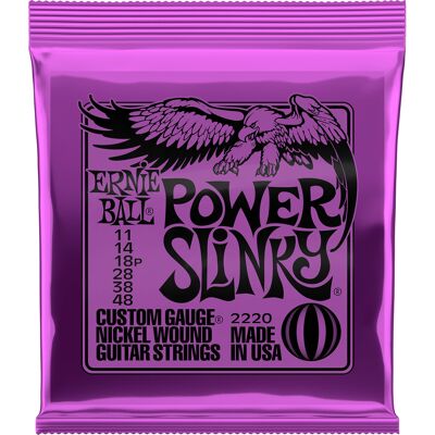 Ernie Ball 2220 Power Slinky el-guitar-strenge, 011-048 Ernie Ball 2220 Power Slinky el-guitar-strenge, 011-048