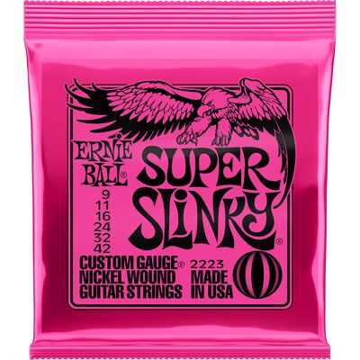 Ernie Ball 2223 Super Slinky el-guitar-strenge, 009-042 Ernie Ball 2223 Super Slinky el-guitar-strenge, 009-042