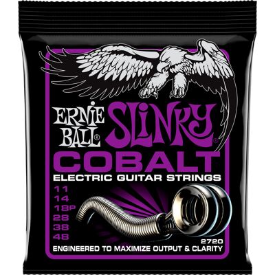 Ernie Ball 2720 Cobalt Power Slinky el-guitar-strenge, 011-048 Ernie Ball 2720 Cobalt Power Slinky el-guitar-strenge, 011-048