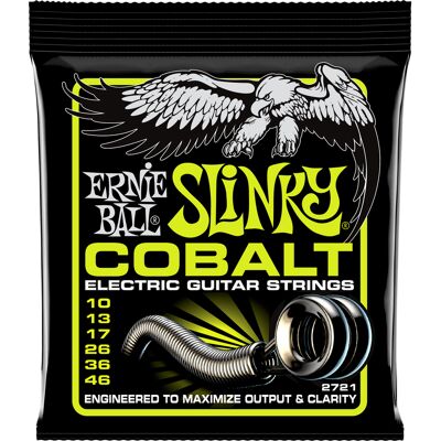 Ernie Ball 2721 Cobalt Regular Slinky el-guitar-strenge, 010-046 Ernie Ball 2721 Cobalt Regular Slinky el-guitar-strenge, 010-046