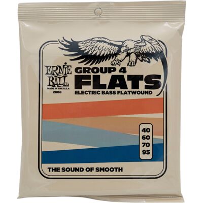 Ernie Ball 2808 Flatwound bas-strenge IV, 040-095 Ernie Ball 2808 Flatwound bas-strenge IV, 040-095