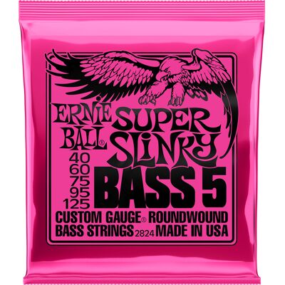 Ernie Ball 2824 Super Slinky Bass 5-strenget bas-strenge Ernie Ball 2824 Super Slinky Bass 5-strenget bas-strenge