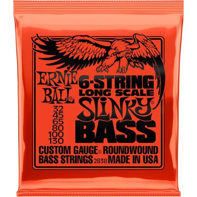 Ernie Ball 2838 Slinky Bass 6-strenget bas-strenge Ernie Ball 2838 Slinky Bass 6-strenget bas-strenge