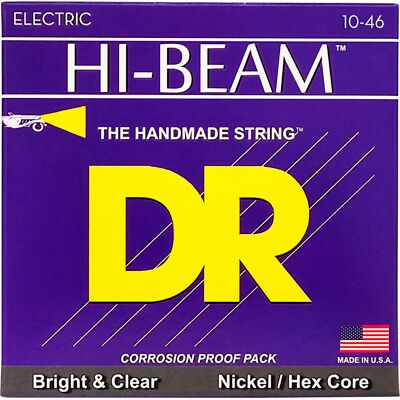 DR Strings MTR-10 Hi-Beam el-guitar-strenge, 010-046 DR Strings MTR-10 Hi-Beam el-guitar-strenge, 010-046