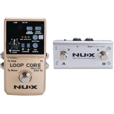 Nux Loop Core Deluxe Bundle loop-guitar-pedal Nux Loop Core Deluxe Bundle loop-guitar-pedal