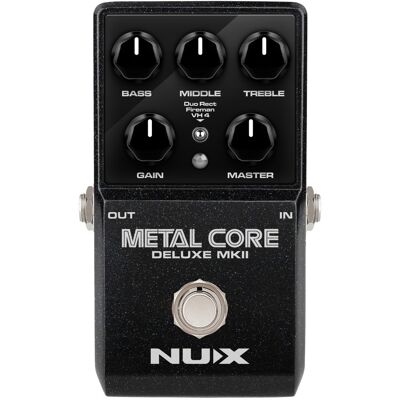 Nux Metal Core Deluxe MKII guitar-effekt-pedal Nux Metal Core Deluxe MKII guitar-effekt-pedal