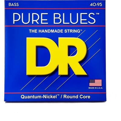 DR Strings PBVW-40 Pure blues bas-strenge, 040-095 DR Strings PBVW-40 Pure blues bas-strenge, 040-095