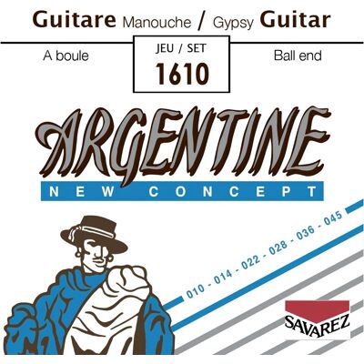 Savarez 1610 Argentine NT Ball End gypsy guitar-strenge Savarez 1610 Argentine NT Ball End gypsy guitar-strenge