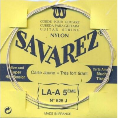 Savarez 525J A5 løs spansk guitar-streng, gul Savarez 525J A5 løs spansk guitar-streng, gul