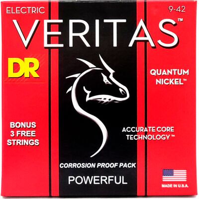 DR Strings VTE-9 Veritas el-guitar-strenge, 009-042 DR Strings VTE-9 Veritas el-guitar-strenge, 009-042