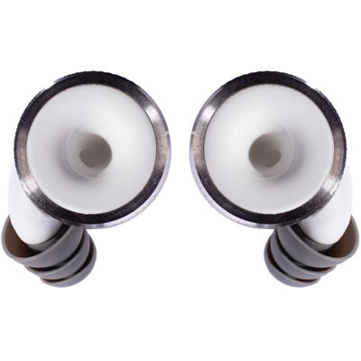 Limousine Earplugs Knops Knurled WH ørepropper hvid Limousine Earplugs Knops Knurled WH ørepropper hvid