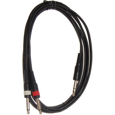 HiEnd 2 x jack(mono)-til-jack(stereo)-kabel 3 meter HiEnd 2 x jack(mono)-til-jack(stereo)-kabel 3 meter