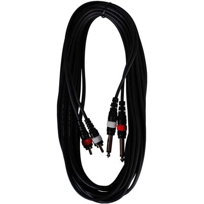 HiEnd 2 x jack til 2 x phono kabel 6 meter HiEnd 2 x jack til 2 x phono kabel 6 meter