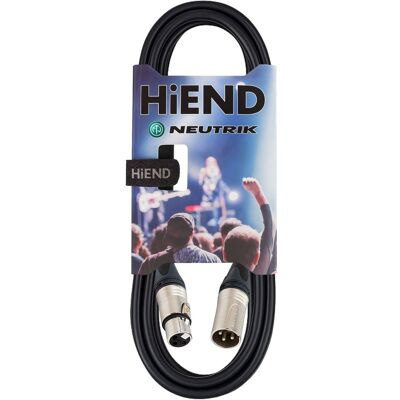 HiEnd with Neutrik xlr-til-xlr-kabel 3 meter HiEnd with Neutrik xlr-til-xlr-kabel 3 meter