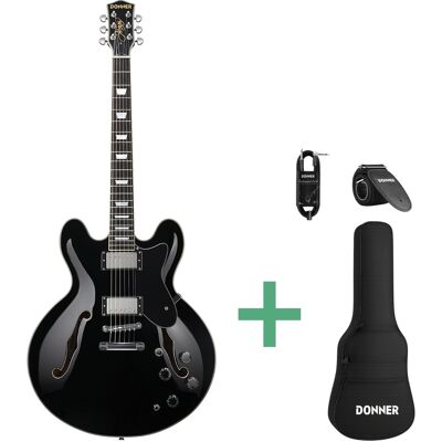 Donner DJP-1000D el-guitar sort Donner DJP-1000D el-guitar sort