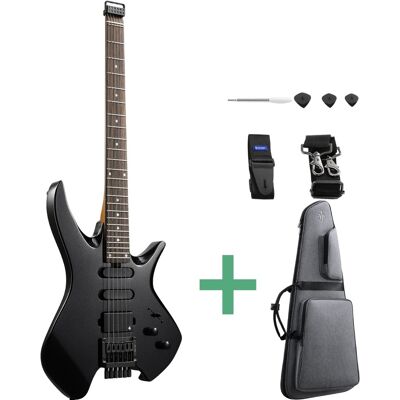 Donner HLX-500 Headless el-guitar sort Donner HLX-500 Headless el-guitar sort