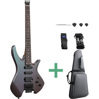 Donner HLX-500 Headless el-guitar night glow Donner HLX-500 Headless el-guitar night glow