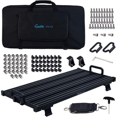 Guitto GPB-03 Pedalboard Stor - Pedalboard med Taske Guitto GPB-03 Pedalboard Stor - Pedalboard med Taske