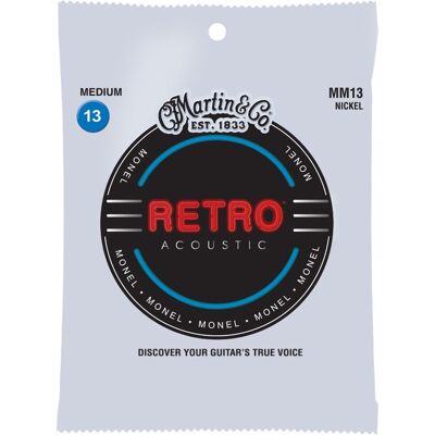 Martin MM13 Retro Monel western-guitar-strenge, bluegrass Martin MM13 Retro Monel western-guitar-strenge, bluegrass