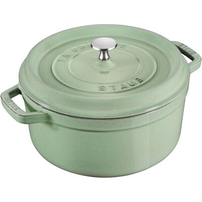 Staub La Cocotte Cocotte 26 Cm / 5,25 L, Rund, Salvie, Støbejern Staub La Cocotte Cocotte 26 Cm / 5,25 L, Rund, Salvie, Støbejern
