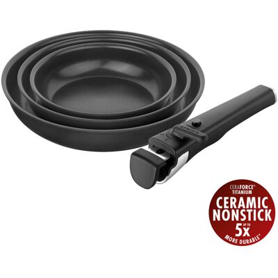 Zwilling Unlock Stegepandesæt 4-Dele, Aluminium Zwilling Unlock Stegepandesæt 4-Dele, Aluminium