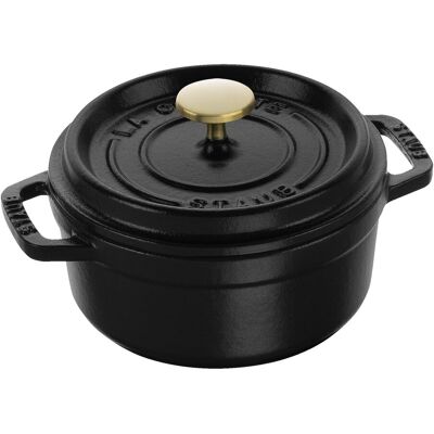 Staub La Cocotte Cocotte 12 Cm / 400 Ml, Rund, Sort, Støbejern Staub La Cocotte Cocotte 12 Cm / 400 Ml, Rund, Sort, Støbejern