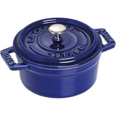 Staub La Cocotte Mini Cocotte 10 Cm, Rund, Mørk-Blå, Støbejern Staub La Cocotte Mini Cocotte 10 Cm, Rund, Mørk-Blå, Støbejern