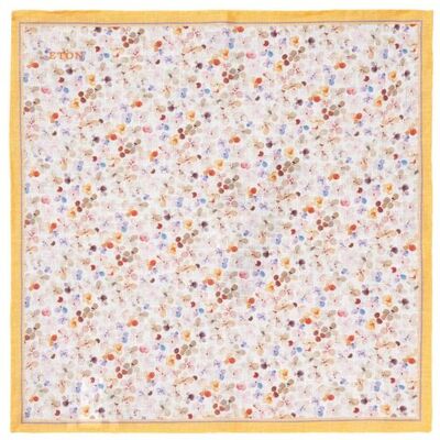 ETON Floral Linen Pocket Square ONESIZE ONESIZE ETON Floral Linen Pocket Square ONESIZE ONESIZE