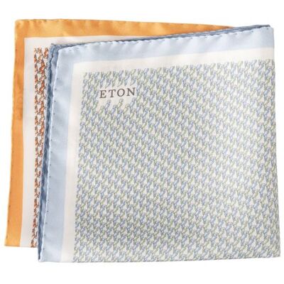ETON Motif Silk Pocket Square ONESIZE ONESIZE ETON Motif Silk Pocket Square ONESIZE ONESIZE