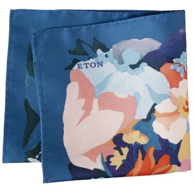ETON Floral Oxford Silk Pocket Square ONESIZE ONESIZE ETON Floral Oxford Silk Pocket Square ONESIZE ONESIZE