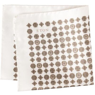 ETON Medallion Silk Twill Pocket Square ONESIZE ONESIZE ETON Medallion Silk Twill Pocket Square ONESIZE ONESIZE