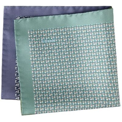 ETON Geometric Four Side Twill Pocket Square ONESIZE ONESIZE ETON Geometric Four Side Twill Pocket Square ONESIZE ONESIZE