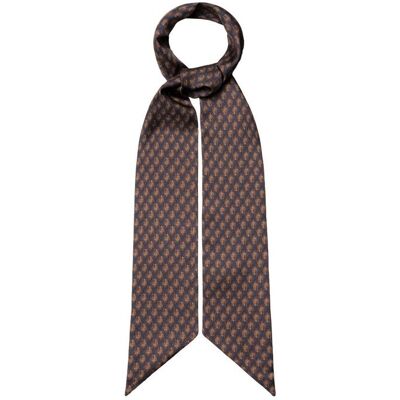 ETON Printed Twill Dyed Silk Tie Scarf ONESIZE ONESIZE ETON Printed Twill Dyed Silk Tie Scarf ONESIZE ONESIZE