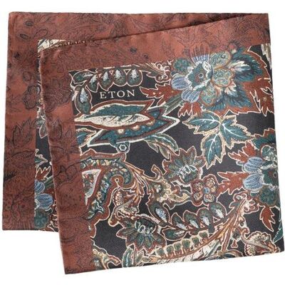 ETON Floral Paisley Silk Twill Pocket Square ONESIZE ONESIZE ETON Floral Paisley Silk Twill Pocket Square ONESIZE ONESIZE