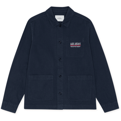 Les Deux Herringbone Artist Overshirt XL XL Les Deux Herringbone Artist Overshirt XL XL