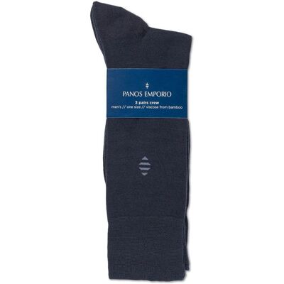 PANOS PE 3PK DANIEL BAMBOO CREW ONESIZE ONESIZE PANOS PE 3PK DANIEL BAMBOO CREW ONESIZE ONESIZE