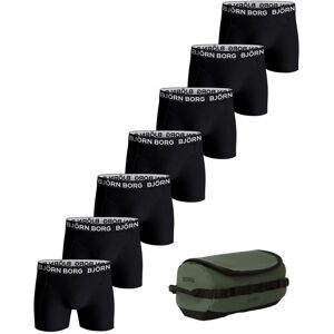 Björn Borg COTTON STRETCH BOXER + WASH BAG 7p, MULTIPACK 3 M M Björn Borg COTTON STRETCH BOXER + WASH BAG 7p, MULTIPACK 3 M M