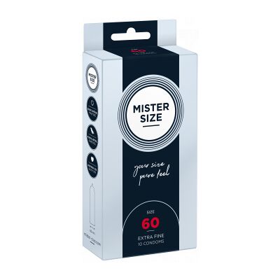 Mister Size 60 kondom, 10 stk. Mister Size 60 kondom, 10 stk.