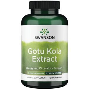 Swanson Gotu Kola Ekstrakt 100 mg - Urtetilskud - 120 kapsler Swanson Gotu Kola Ekstrakt 100 mg - Urtetilskud - 120 kapsler