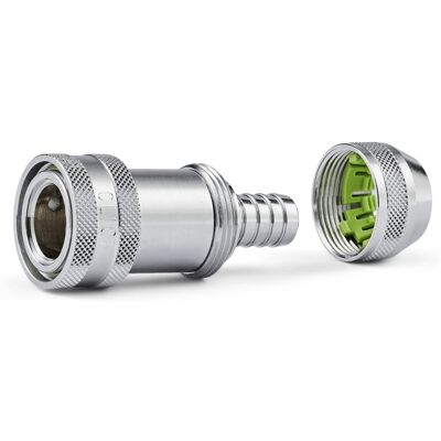 NITO click 1/2" koblingsnippel med slangelås med /stop til 1/2" have- og industri slange NITO click 1/2" koblingsnippel med slangelås med /stop til 1/2" have- og industri slange
