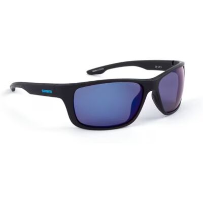 Shimano Eyewear-Matte Black & Blue Mirror-B Shimano Eyewear-Matte Black & Blue Mirror-B