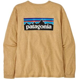 Pescaviva Patagonia Womens L/s P-6 Logo Responsibili-Tee-Beeswax Tan (Bwx)-L Pescaviva Patagonia Womens L/s P-6 Logo Responsibili-Tee-Beeswax Tan (Bwx)-L
