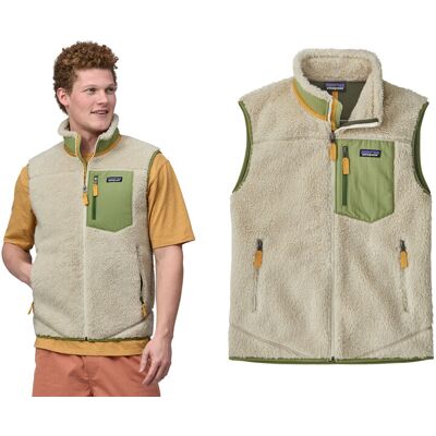 Patagonia Mens Classic Retro-X Fleece Vest-Dark Natural W/buckhorn Green (Dnlb)-Xxl Patagonia Mens Classic Retro-X Fleece Vest-Dark Natural W/buckhorn Green (Dnlb)-Xxl